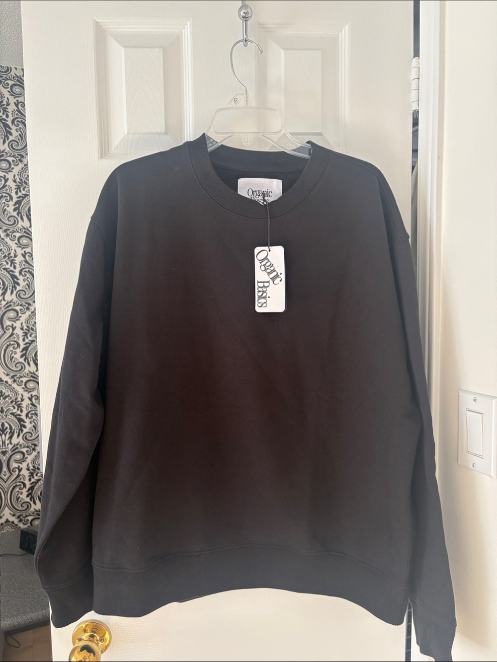 Organic Basics Black Crewneck Sweater Women’s